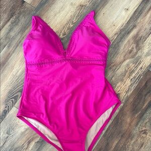 Kona Sol Pink One Piece Swimsuit